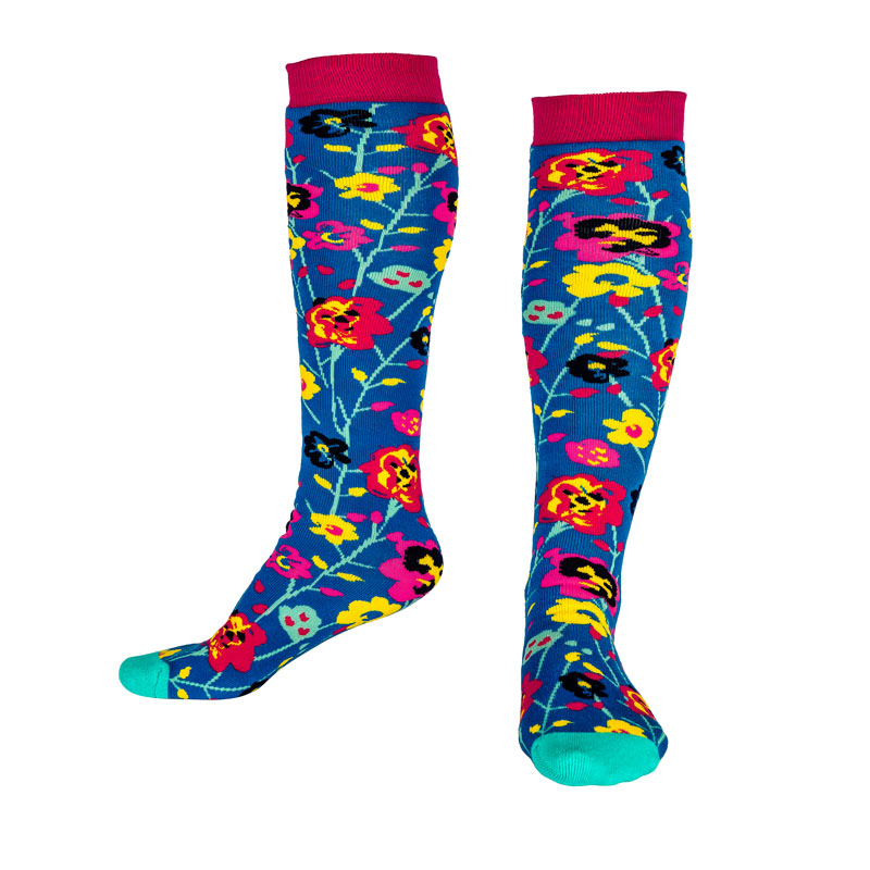 Funky Flowers Grown Up Sock Squelch Wellies