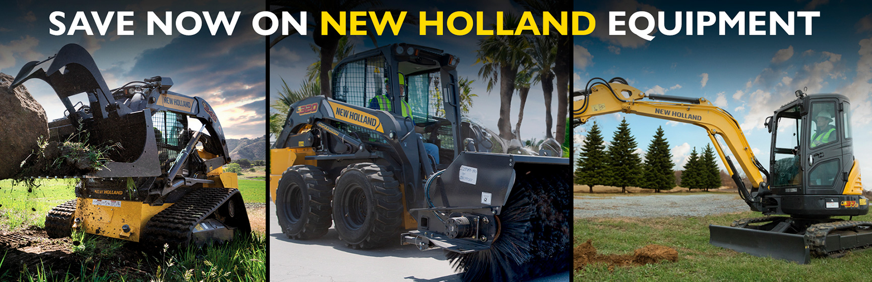 New Holland Tractors Construction Goldthwaite, TX Hoffpauir Polaris