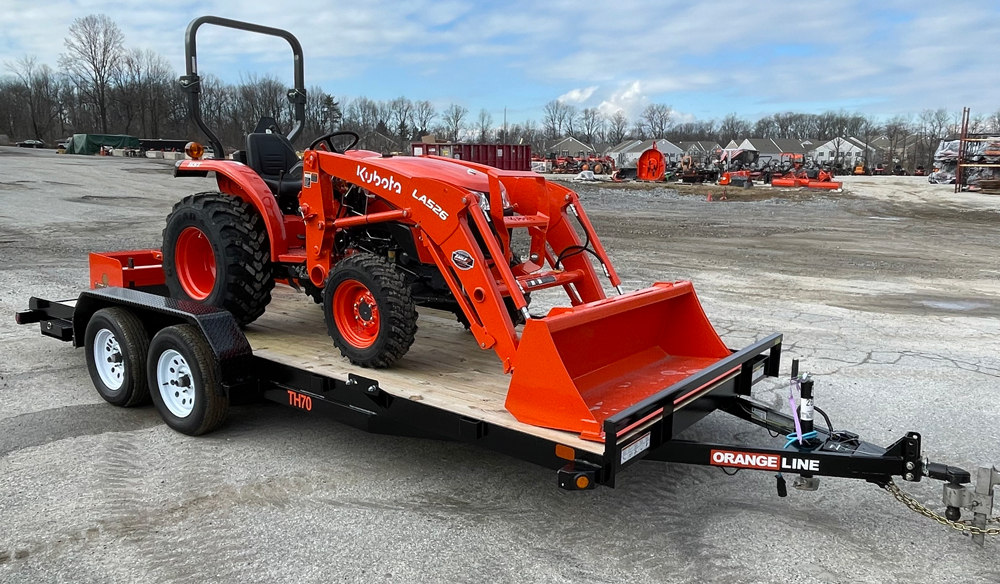 The Perfect Package Kubota L2501 + Orange Line TH70 Eagle Power Turf