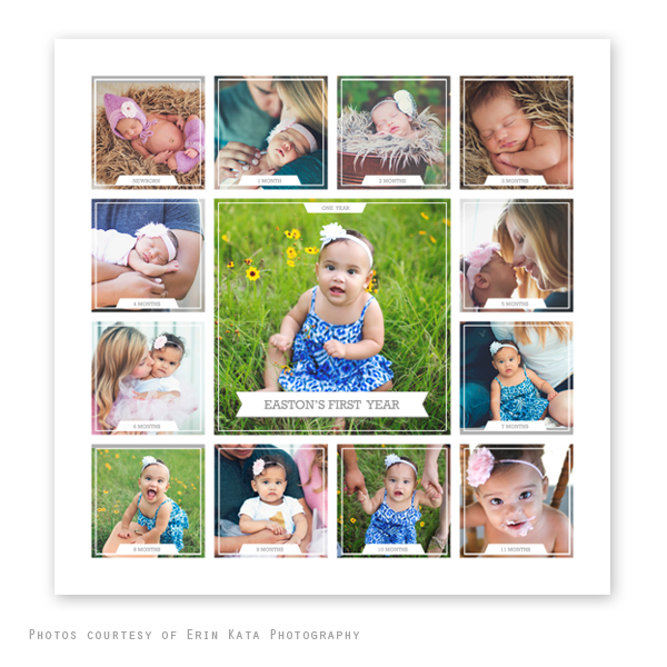 My First Year Collage (30 x 30)