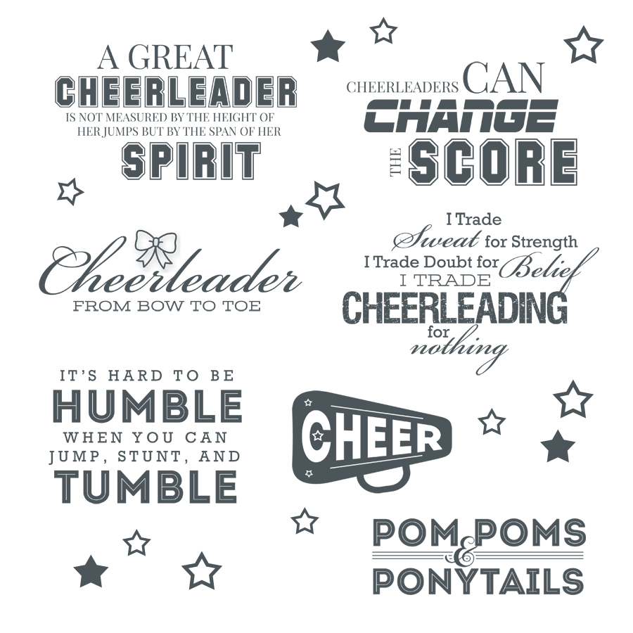 Cheerleader Word Art Overlays