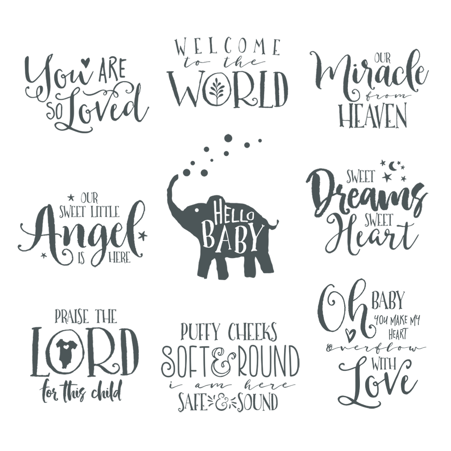 Newborn Word Art Overlays Volume 2