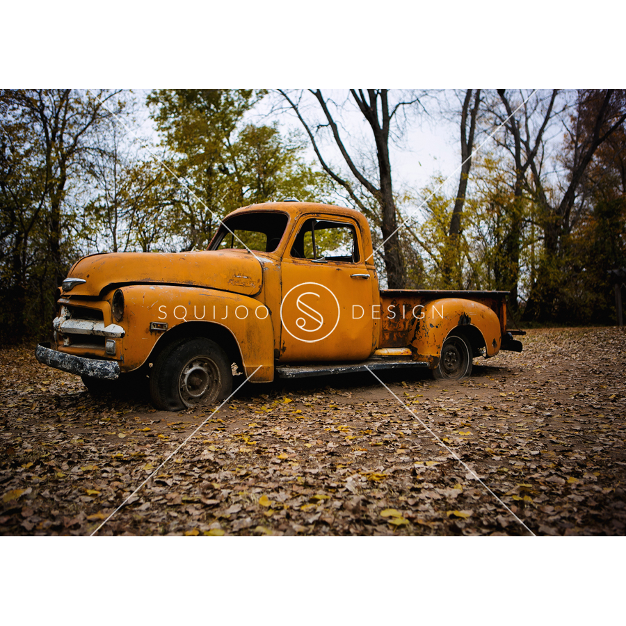 Vintage Truck Digital Backdrop