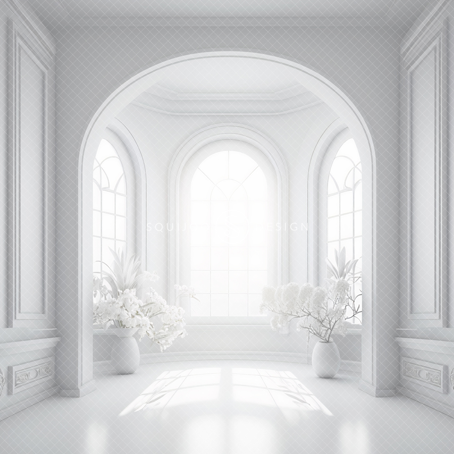 White Room Digital Backdrop Mystic