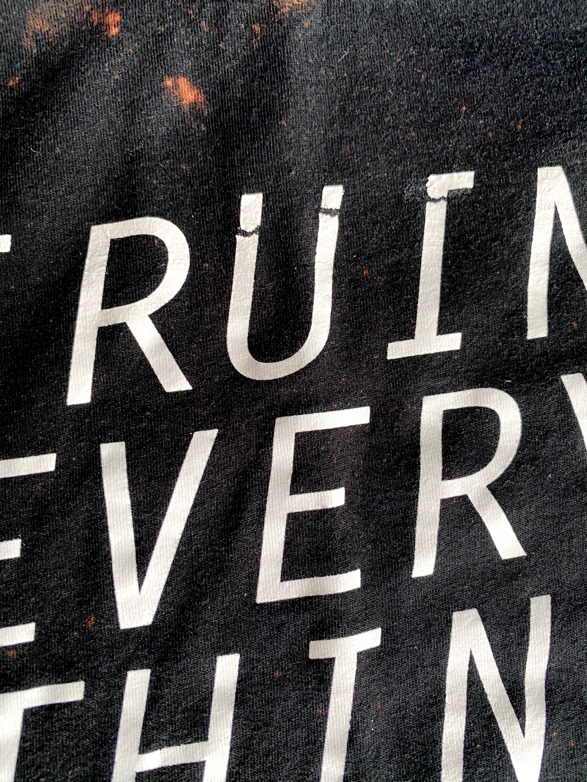 I Ruin Everything Medium Bleach Dyed Tshirt Black 2 SquirrelLeg