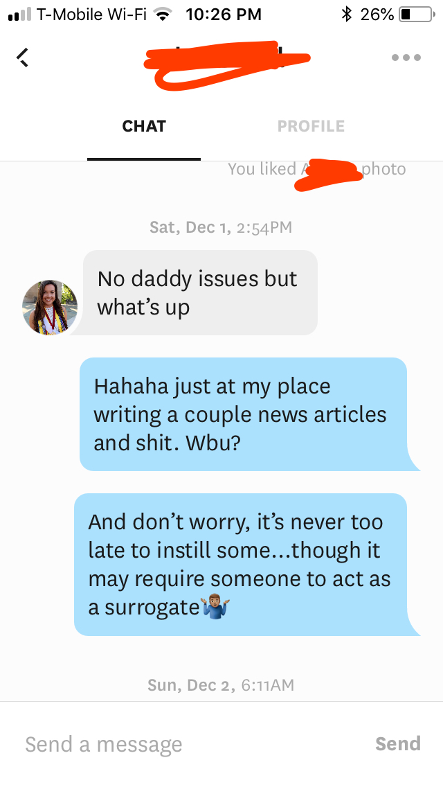 Dec 9 I Matched My Freshman Biology TA On Hinge Squizzys Scribbles