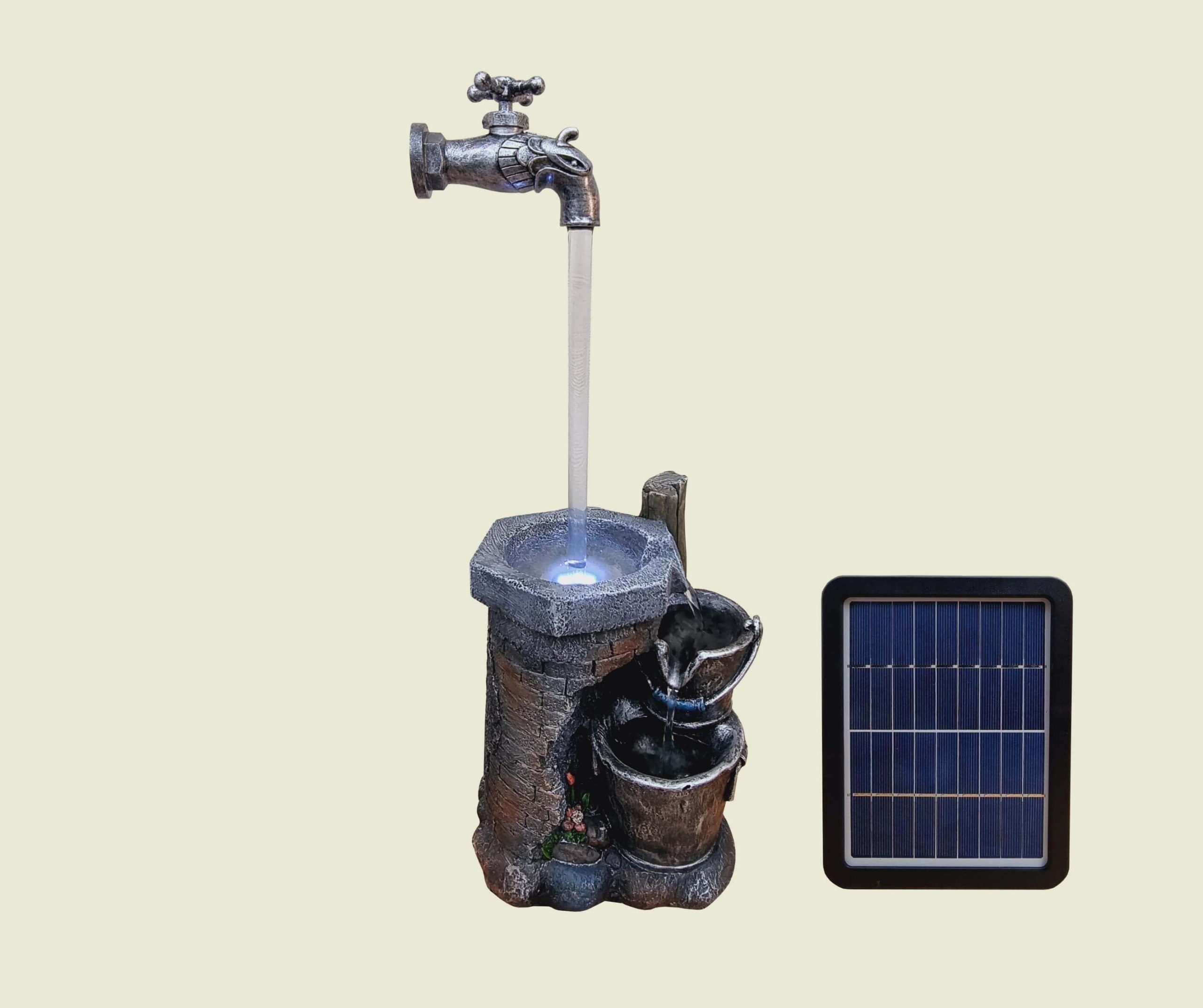 Water Feature Retro Tap Solar SR Creations