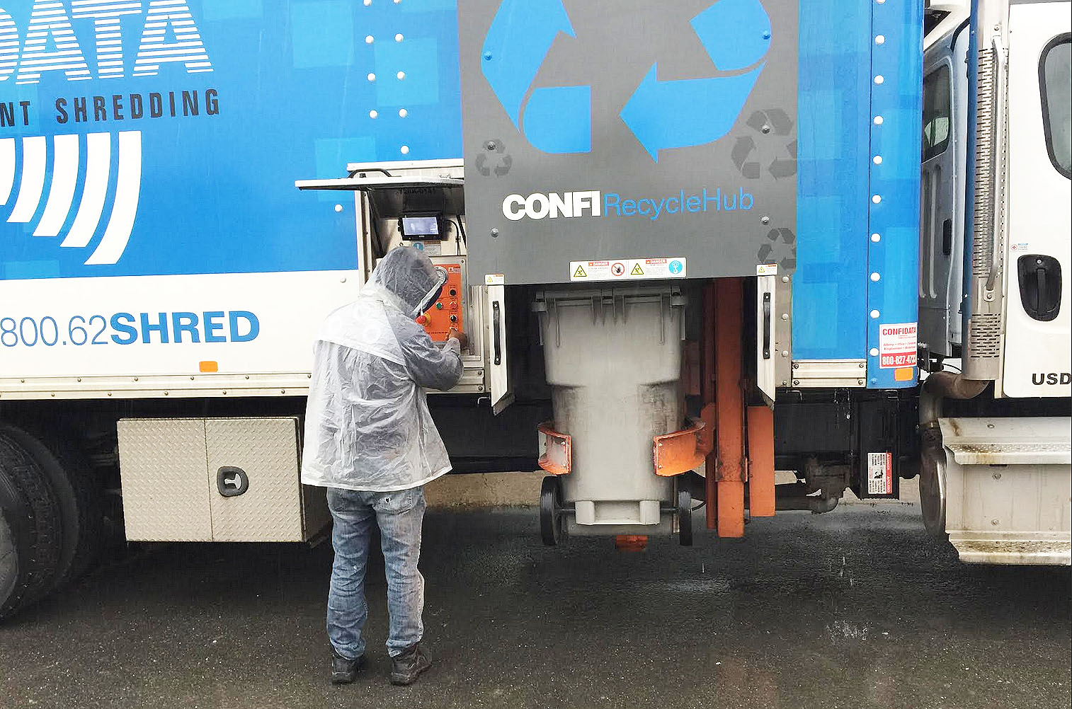 Recycling in the rain, really Southern Rensselaer County Rotary Club