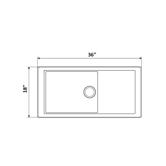 Franke Stainless Steel Sink Box Series BOX BXX 211 111 54 ( 36 x 18