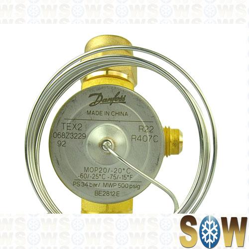 Danfoss Thermostatic Expansion Valves TEX2 068Z3229 R22/60℃ Outer