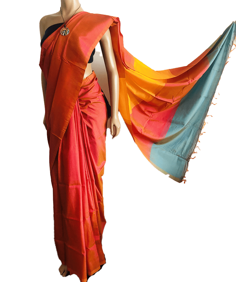 Sri Lankan Handloom Silk Saree SA007 Sri Lankan Roots