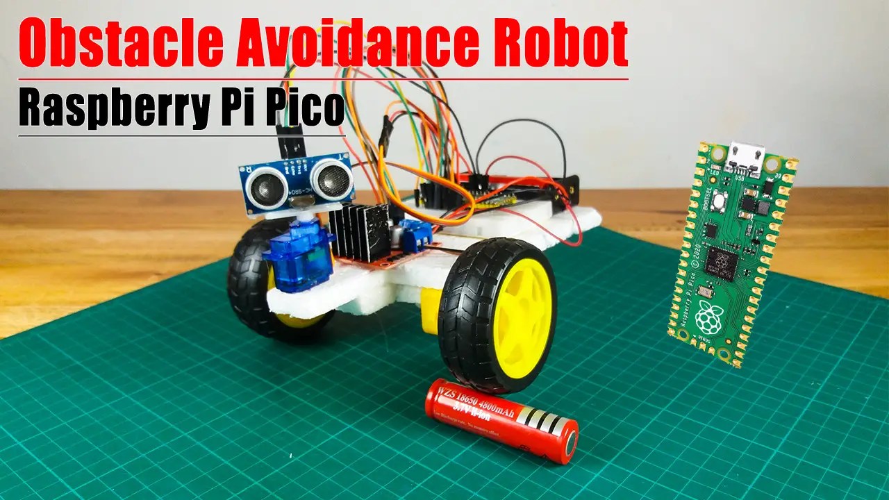 How to make an obstacle avoidance robot using Raspberry Pi Pico board
