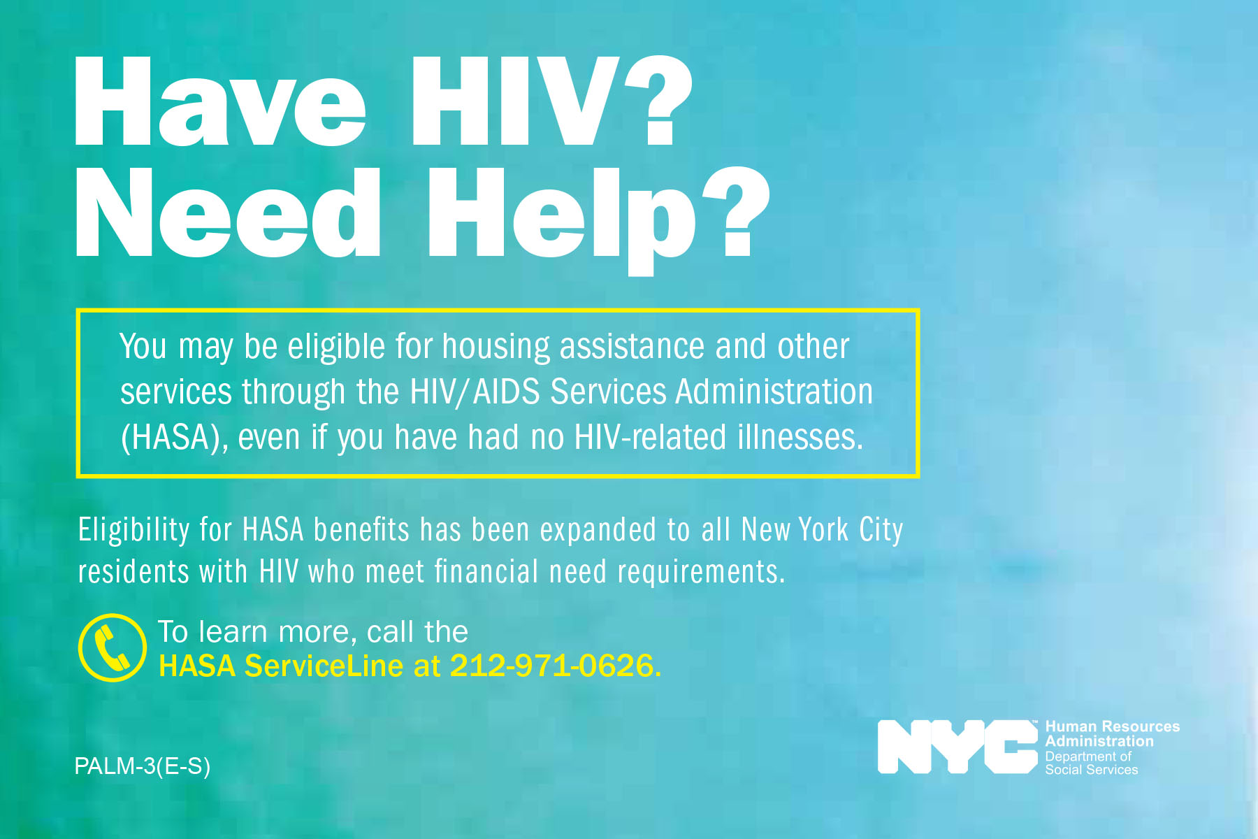 If You Have HIV and Need Support, Good News! SRLP (Sylvia Rivera Law