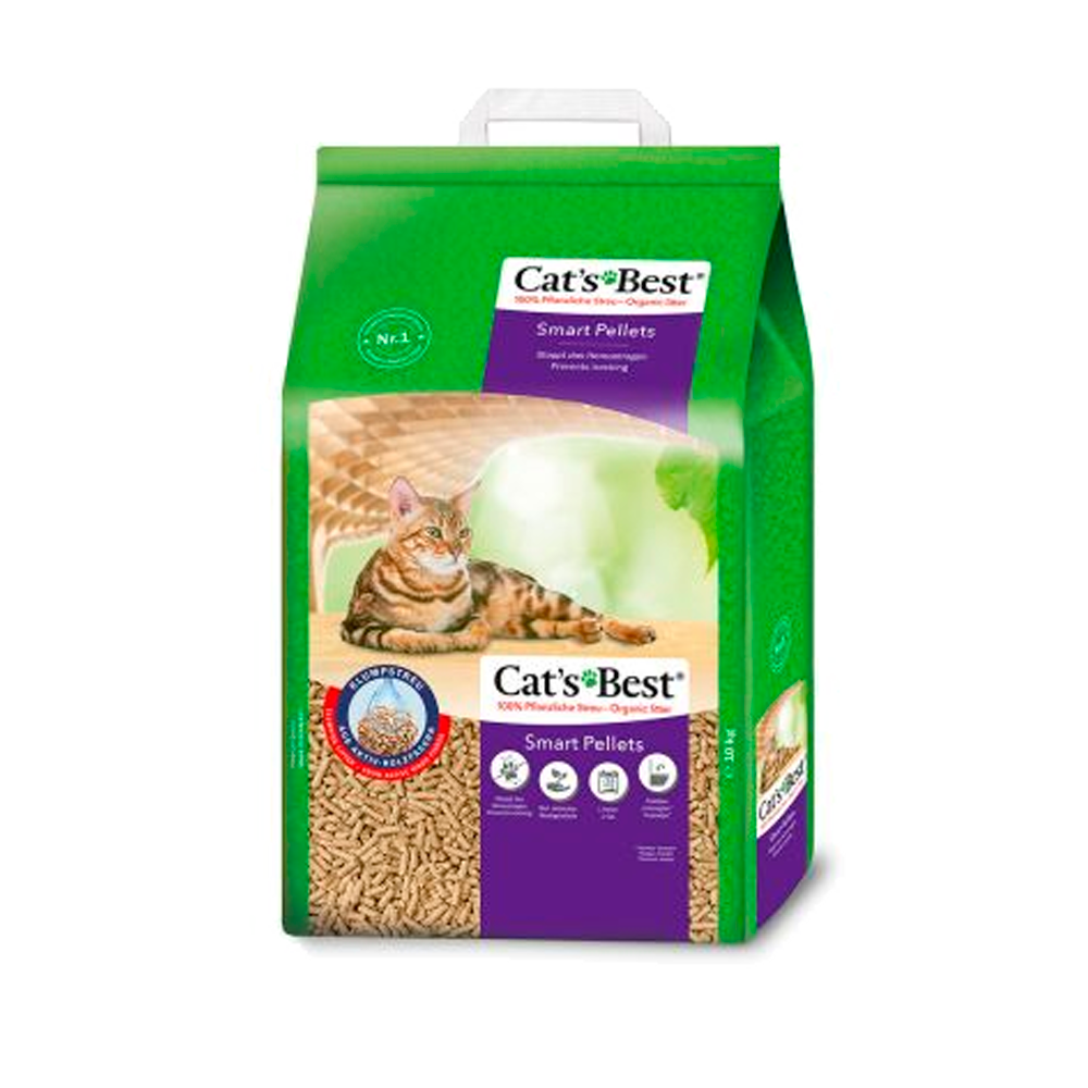 Cat’s Best Arena para Gatos Aglomerante Smart Pellets (10 kg). Tierra