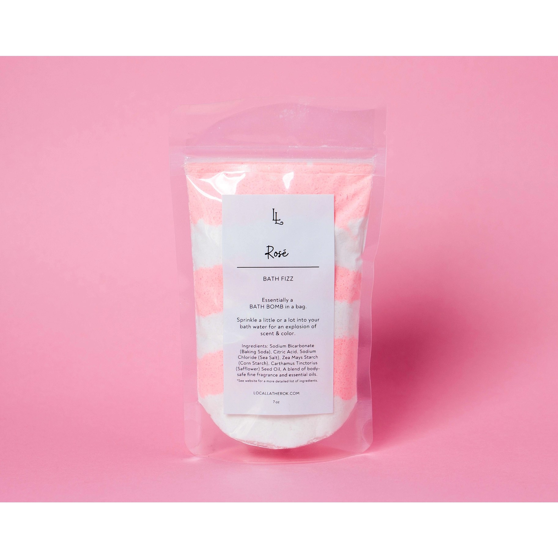 Bath Fizz Rosé, 7oz Local Lather SRQ Care Pharmacy