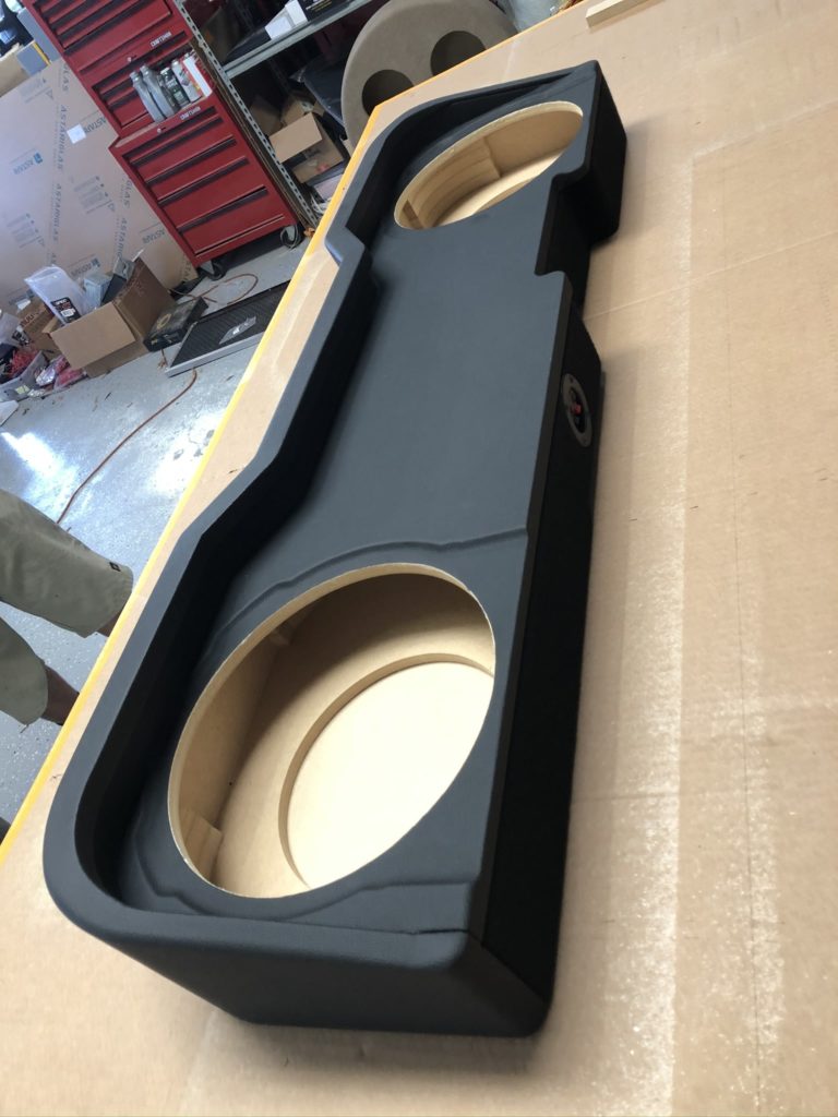GMC Sierra Denali 20142019 Crew Cab Subwoofer Enclosure SRQ Customs