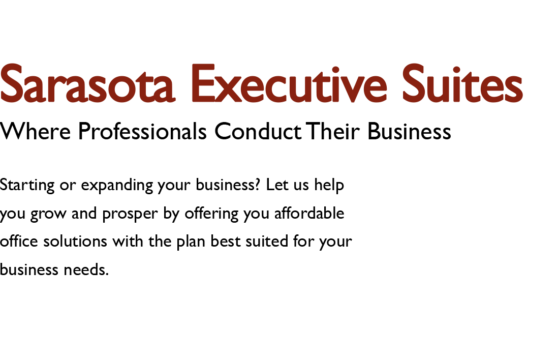 Executive Office Space in Sarasota Sarasota Executive Suites Executive Office Space Rental