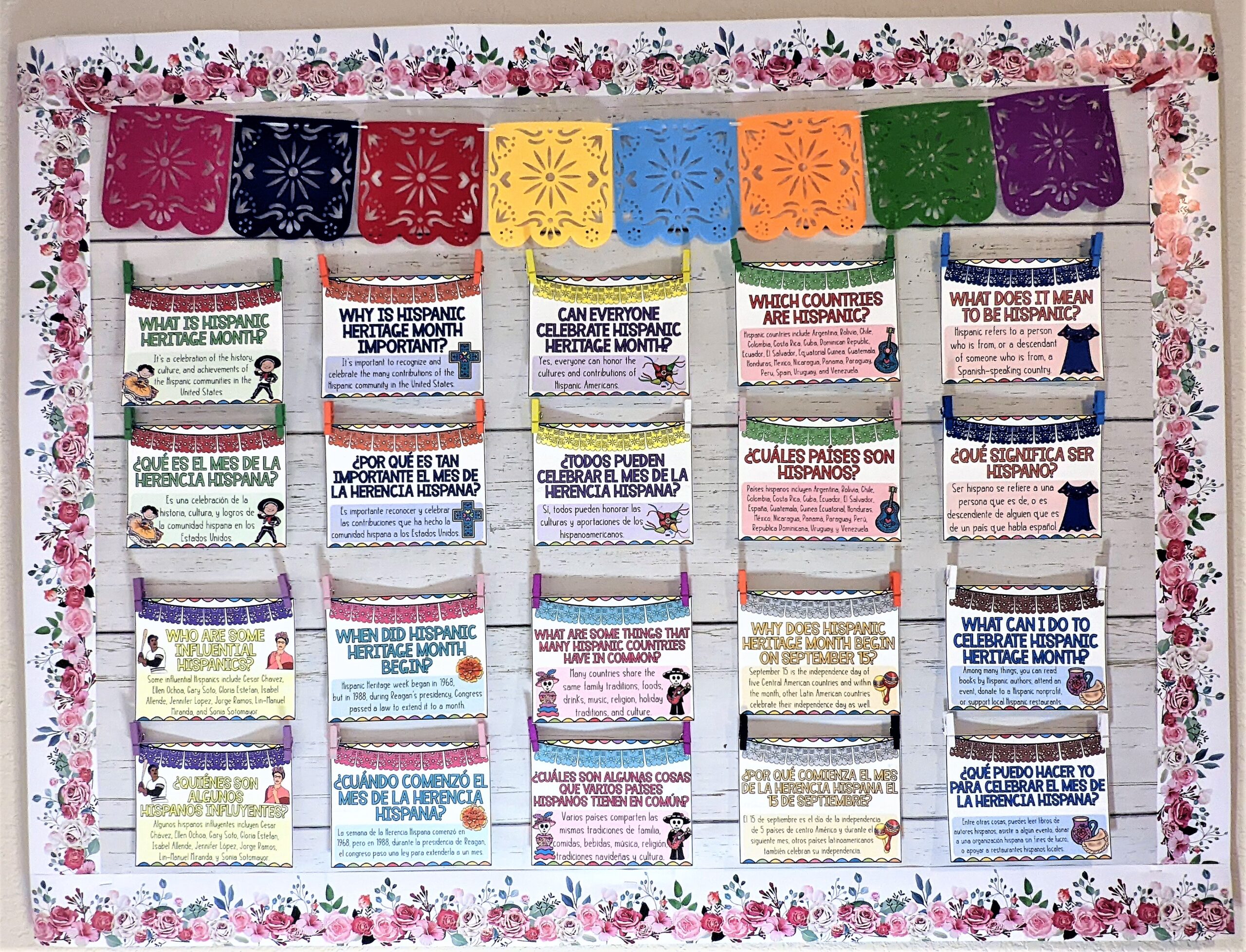 Spanish Classroom Decor for Hispanic Heritage Month Srta Spanish