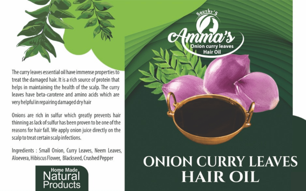 ONION CURRY LEAVES HAIR OIL Sruthy's World
