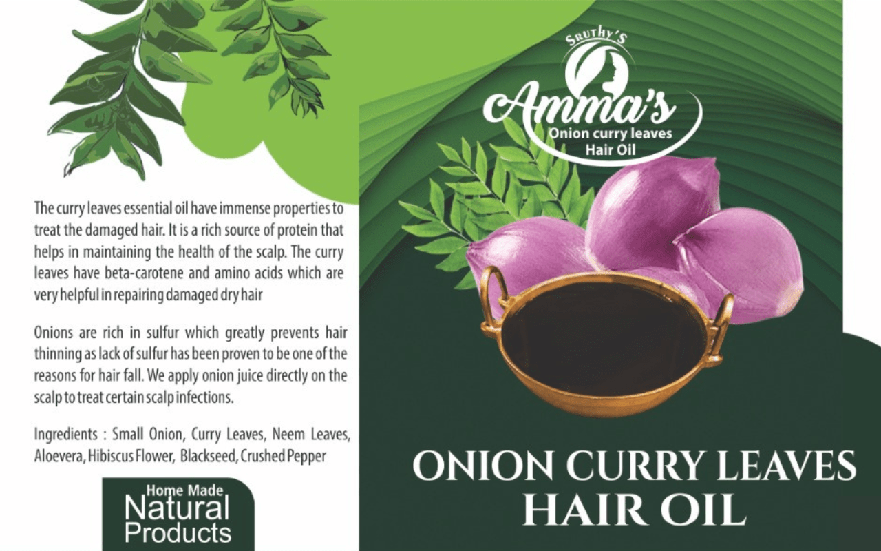 ONION CURRY LEAVES HAIR OIL Sruthy's World
