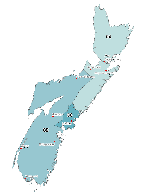 Employment Insurance Economic Regions of Nova Scotia Canada.ca