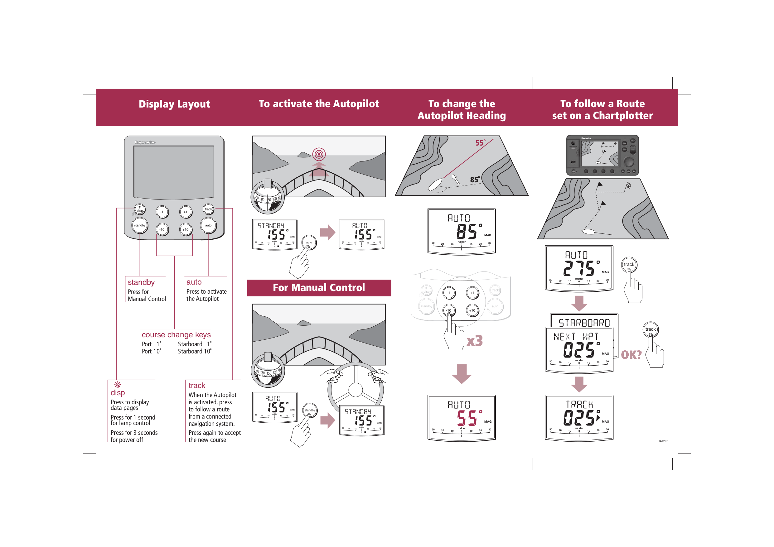 PDF manual for Raymarine Other ST6002 Autopilot Controller