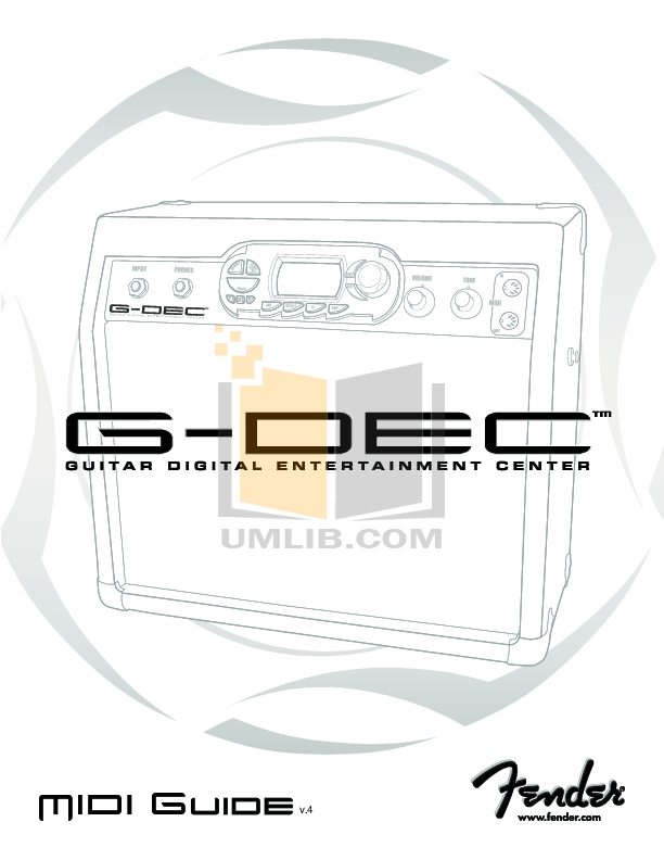 Download free pdf for Fender GDEC Amp manual