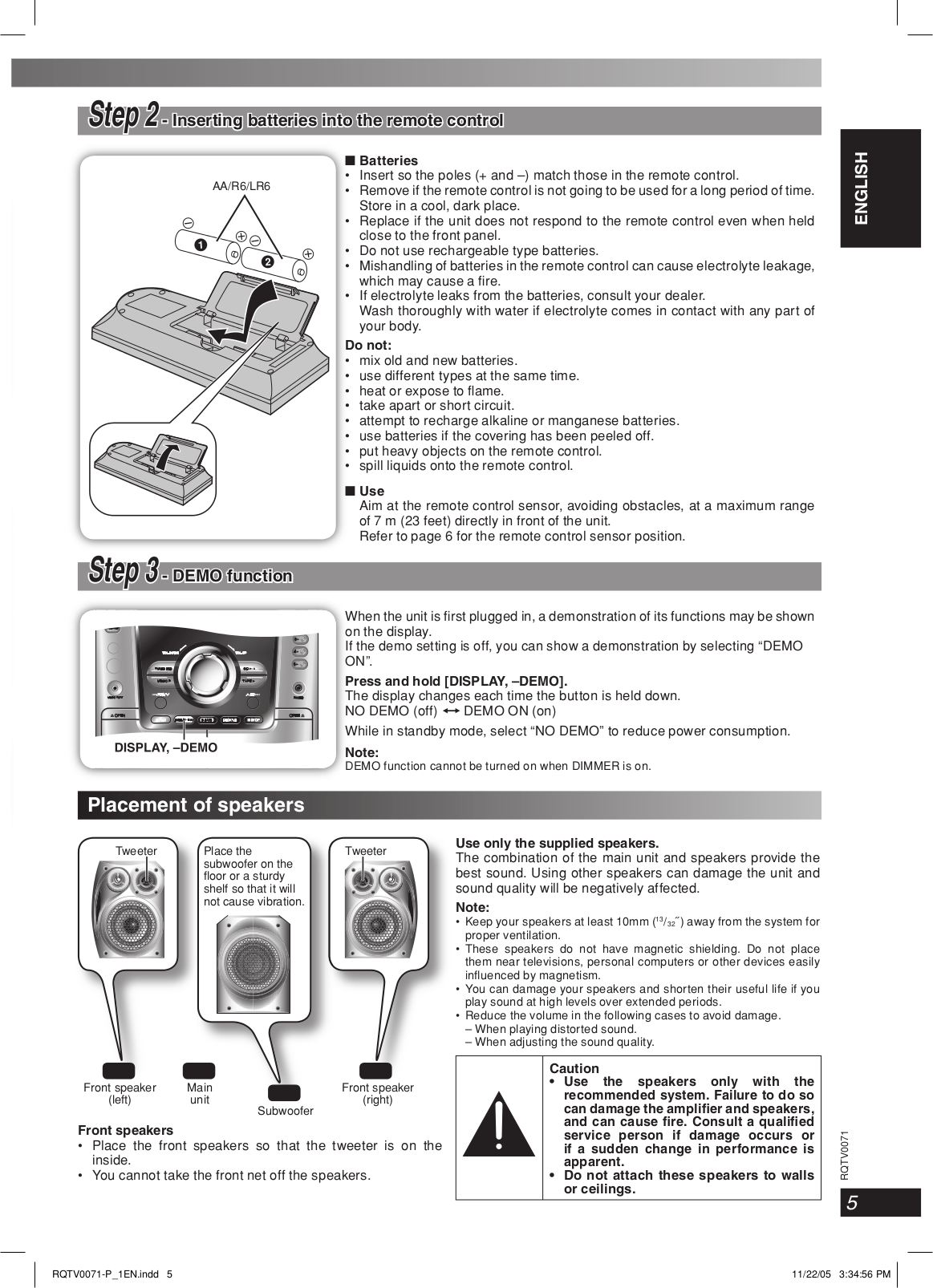 PDF manual for Panasonic CD Player SCPM31