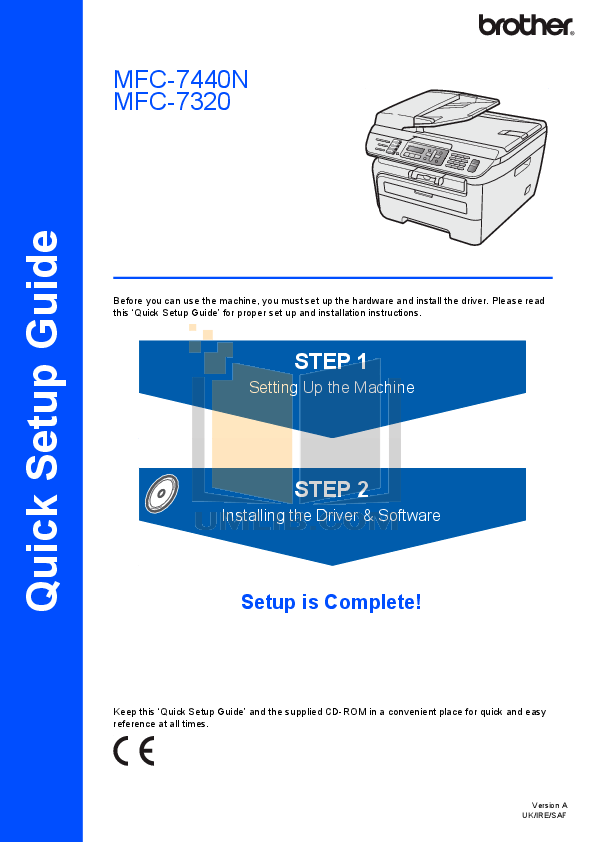 Download free pdf for Brother MFC7440N Multifunction Printer manual