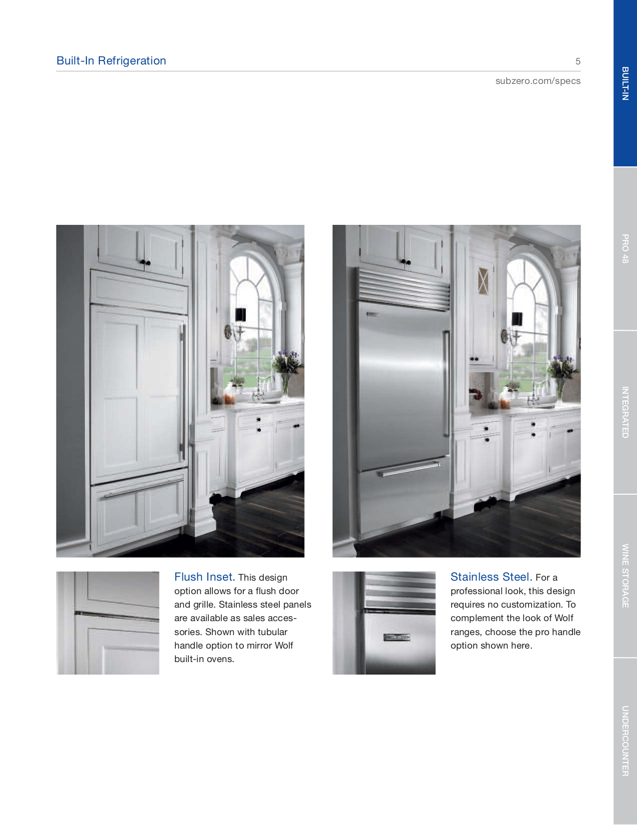 PDF manual for Wolf Refrigerator 600 Series BI48S