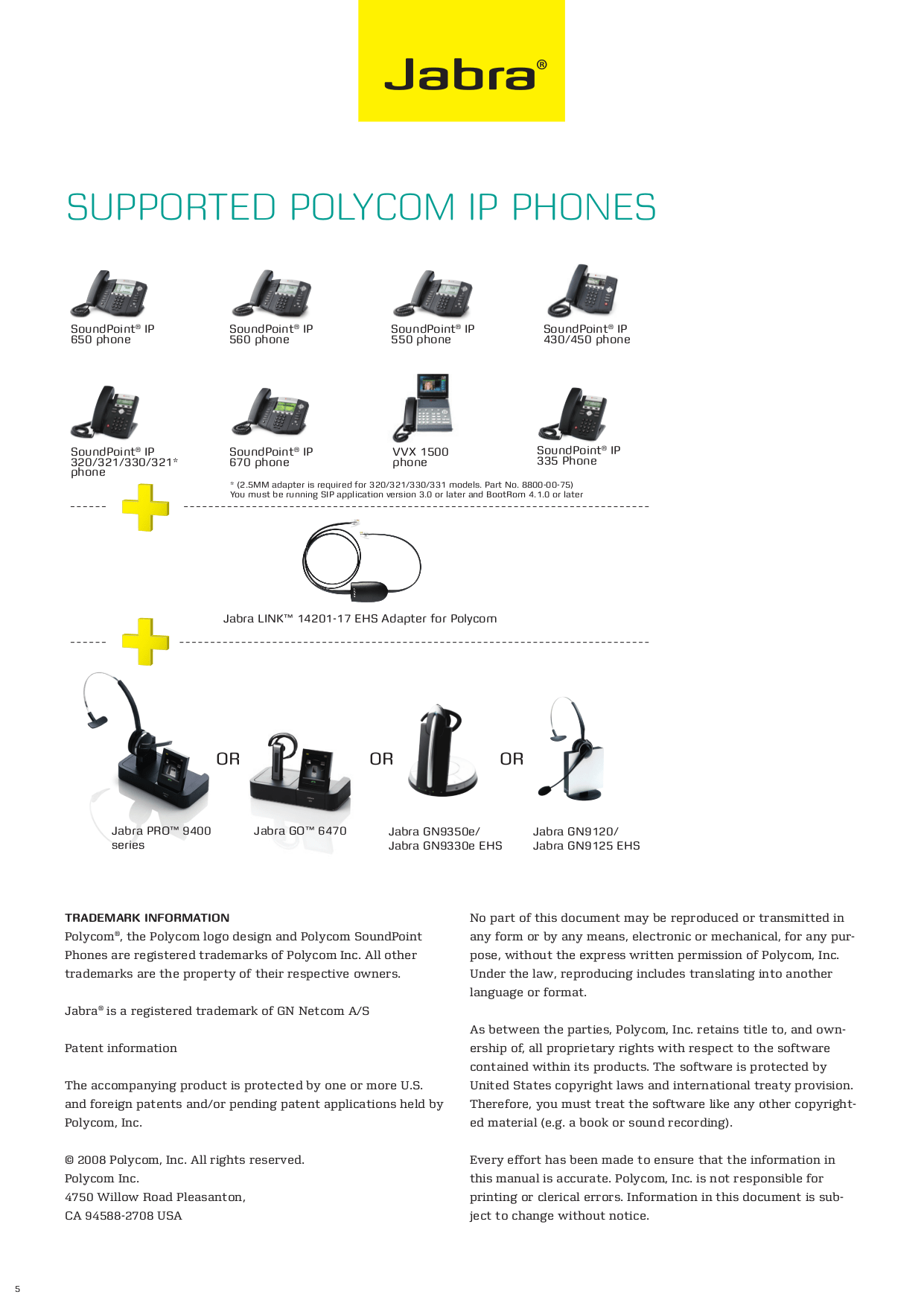 PDF manual for Jabra Headset GN 9350