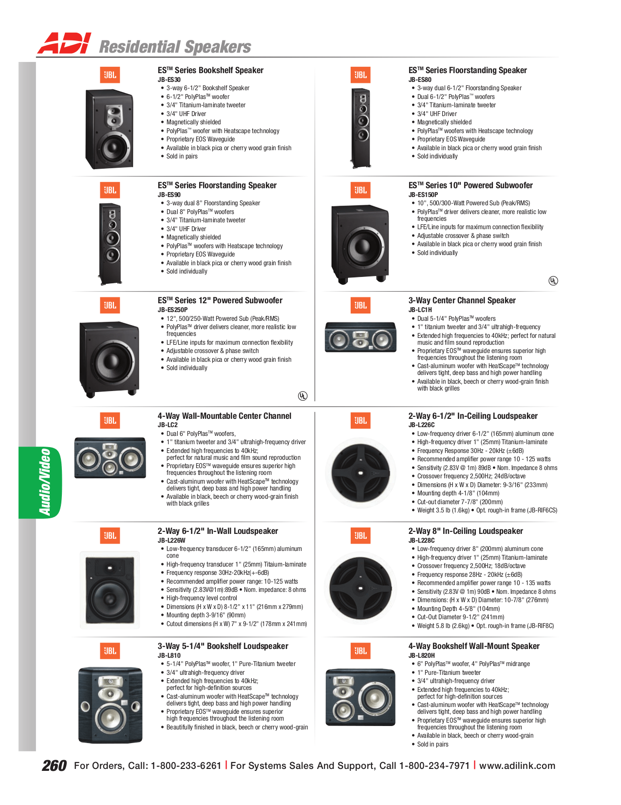 PDF manual for JBL Speaker Studio L880