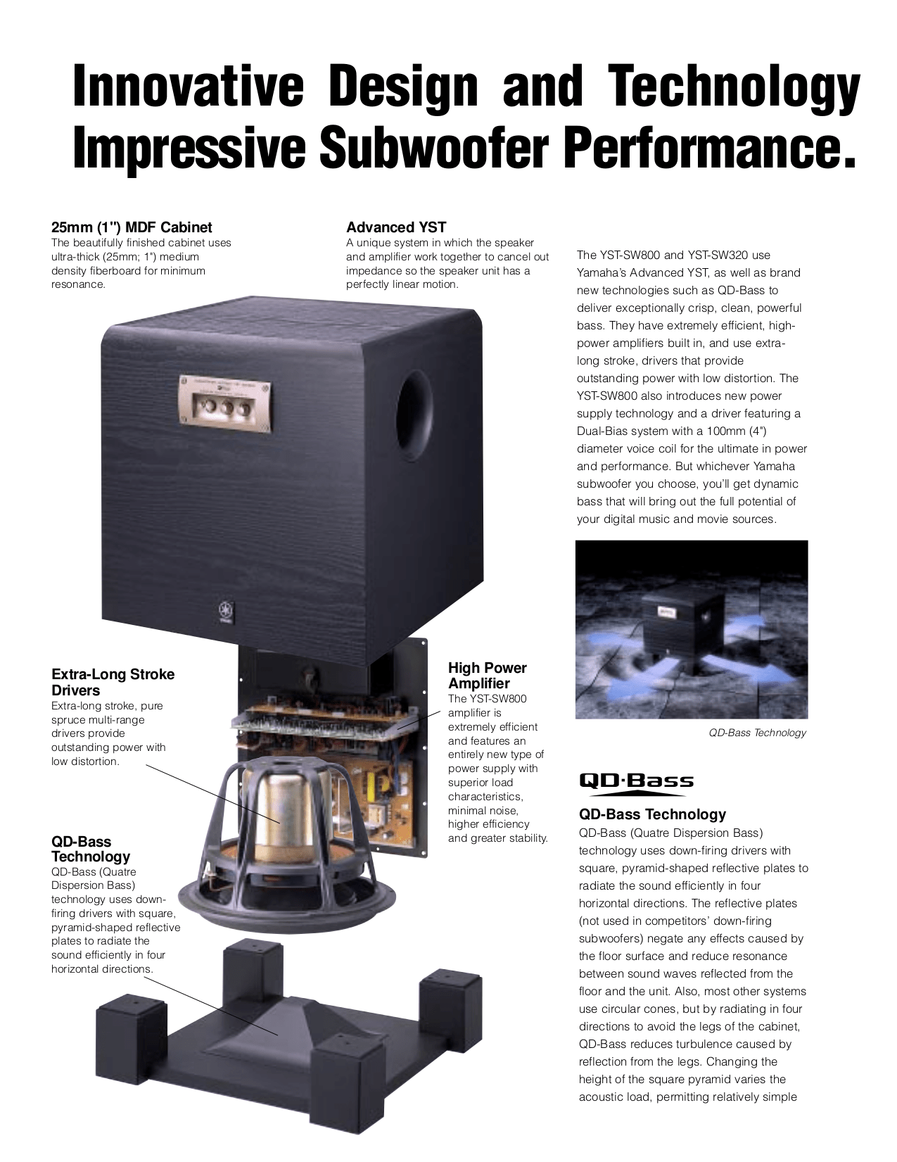 PDF manual for Yamaha Subwoofer YSTSW800