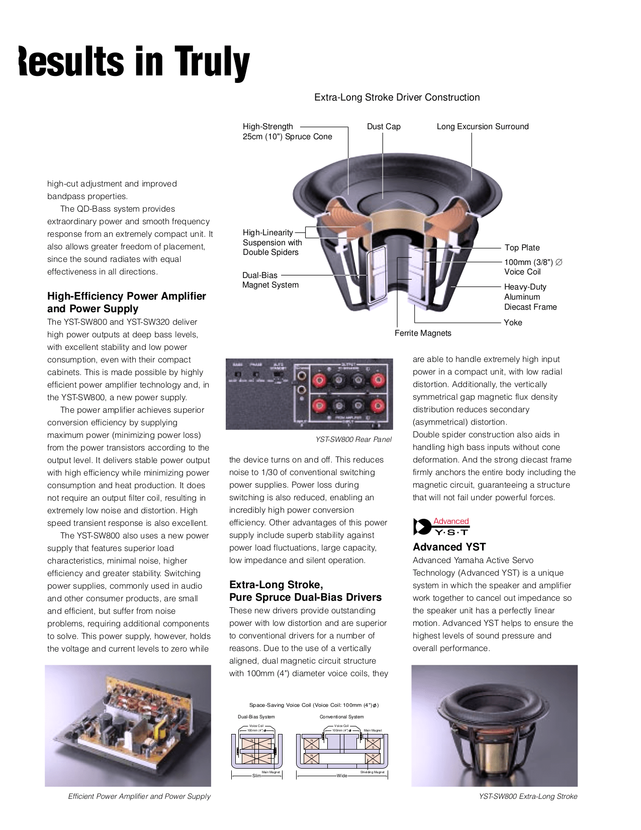 PDF manual for Yamaha Subwoofer YSTSW800
