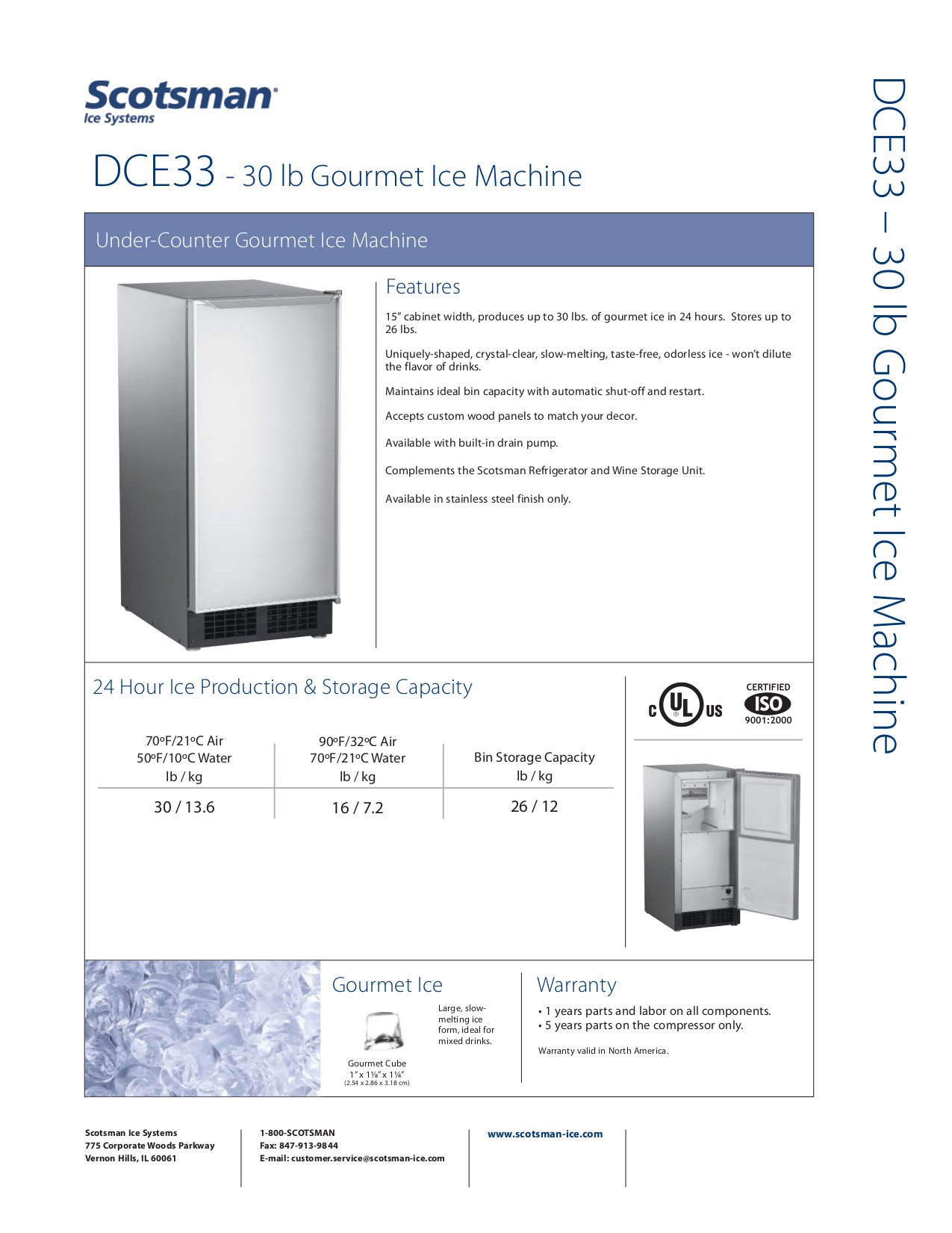 Download free pdf for Scotsman DCE33 Ice Machine Other manual