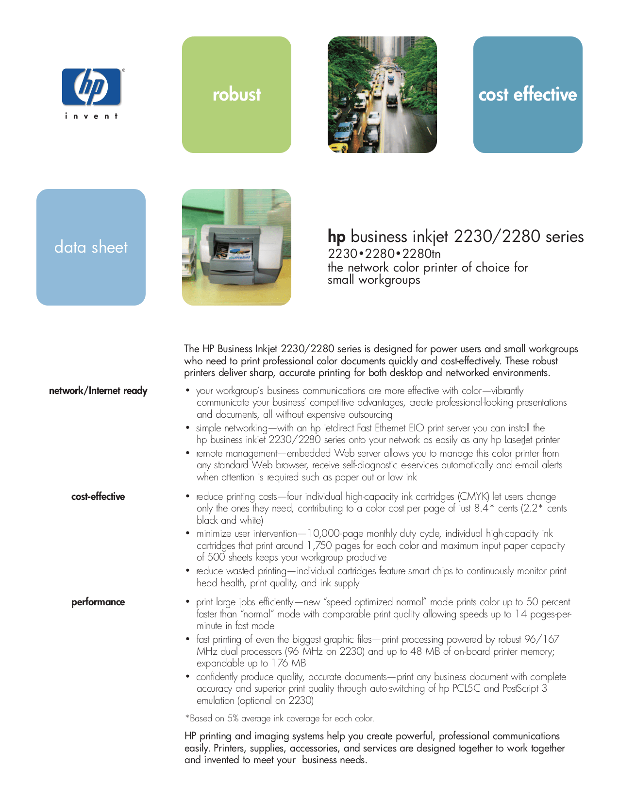 PDF manual for HP Printer Business Inkjet 2280