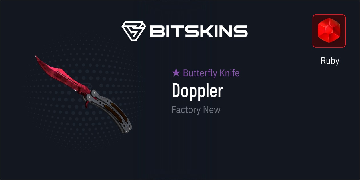 Butterfly Knife Doppler Ruby (Factory New) CS2 Skins Find and