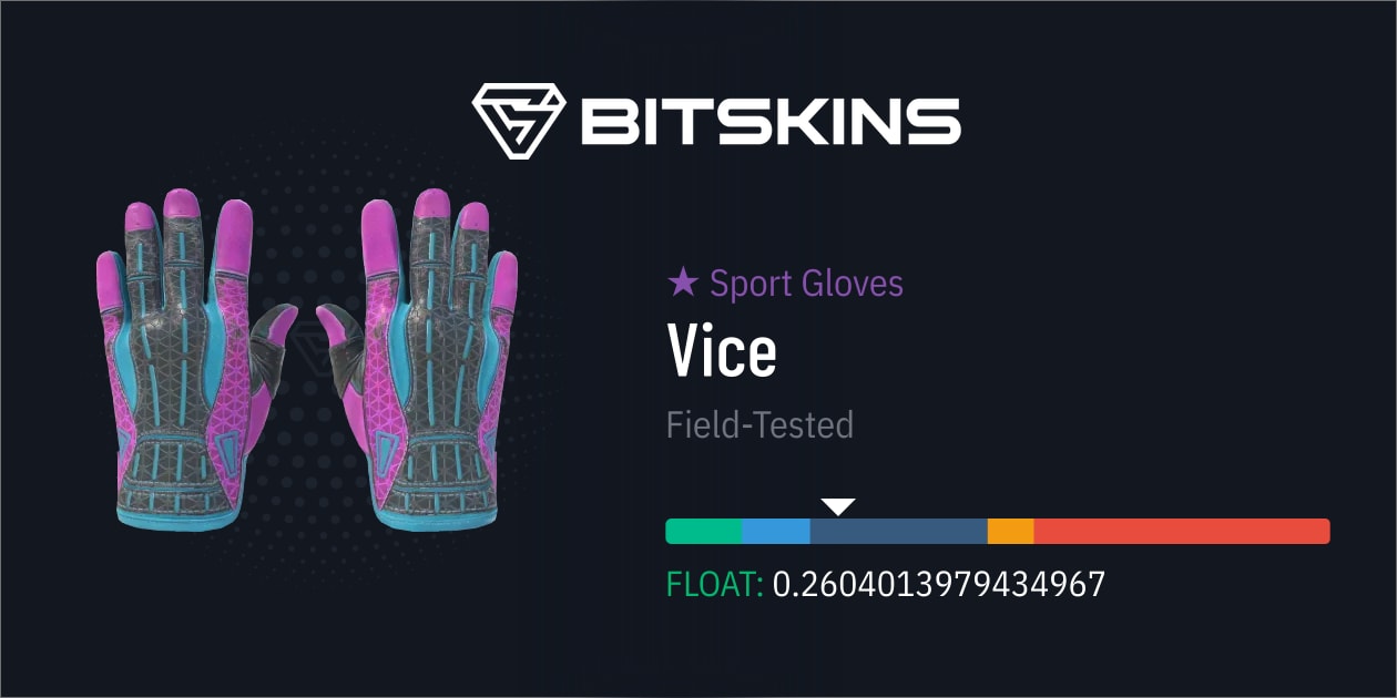 Sport Gloves Vice (FieldTested) CS2 Item Buy Now on BitSkins