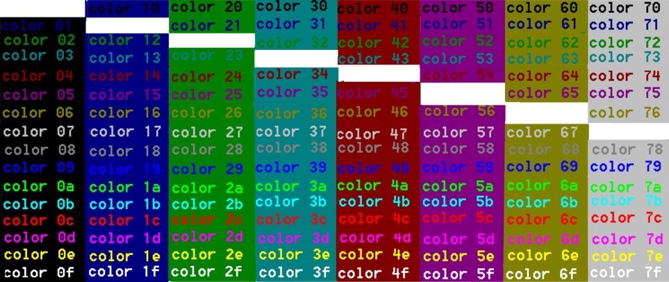 Color Foreground and Background colours Windows CMD