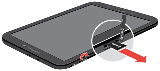 Samsung Galaxy Tab E (8.0) - Insert Or Remove Sd / Memory Card | Verizon