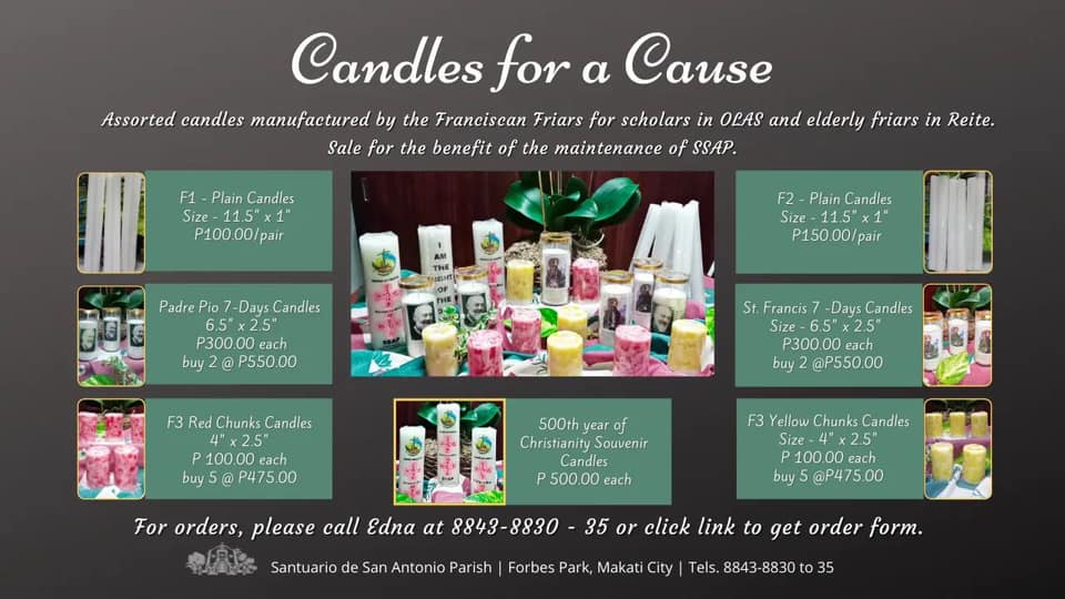 candles Santuario de San Antonio Parish