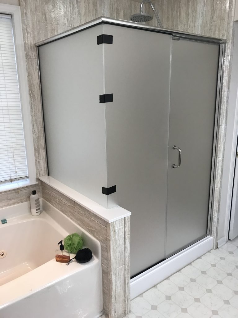 Frameless Shower Doors Charlotte Nc SEMIFRAMELESS SHOWER DOORS S & S Building Specialties