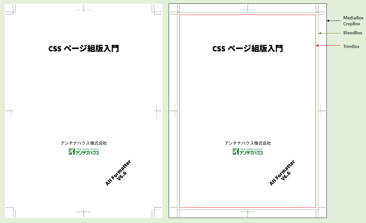 PDFの座標系、ページの大きさ、ヘッダーとフッター、トンボ