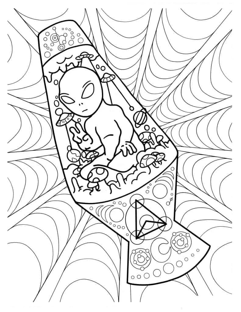 33 Gambar Mewarnai Alien (PDF Gratis) SSColoring