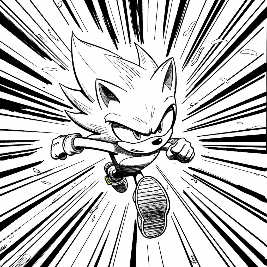 Super Sonic The Hedgehog Coloring Pages At Getdrawings
