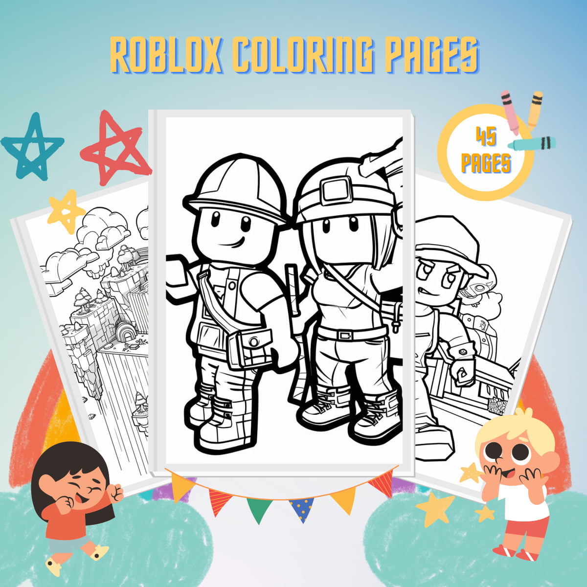 Fun For Kids Coloring Page Roblox Coloring Pages