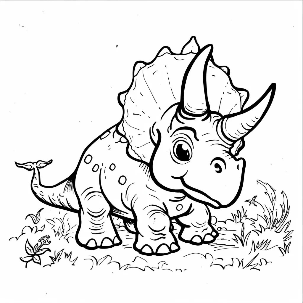35 Triceratops Coloring Pages For Kids Free PDF Printables
