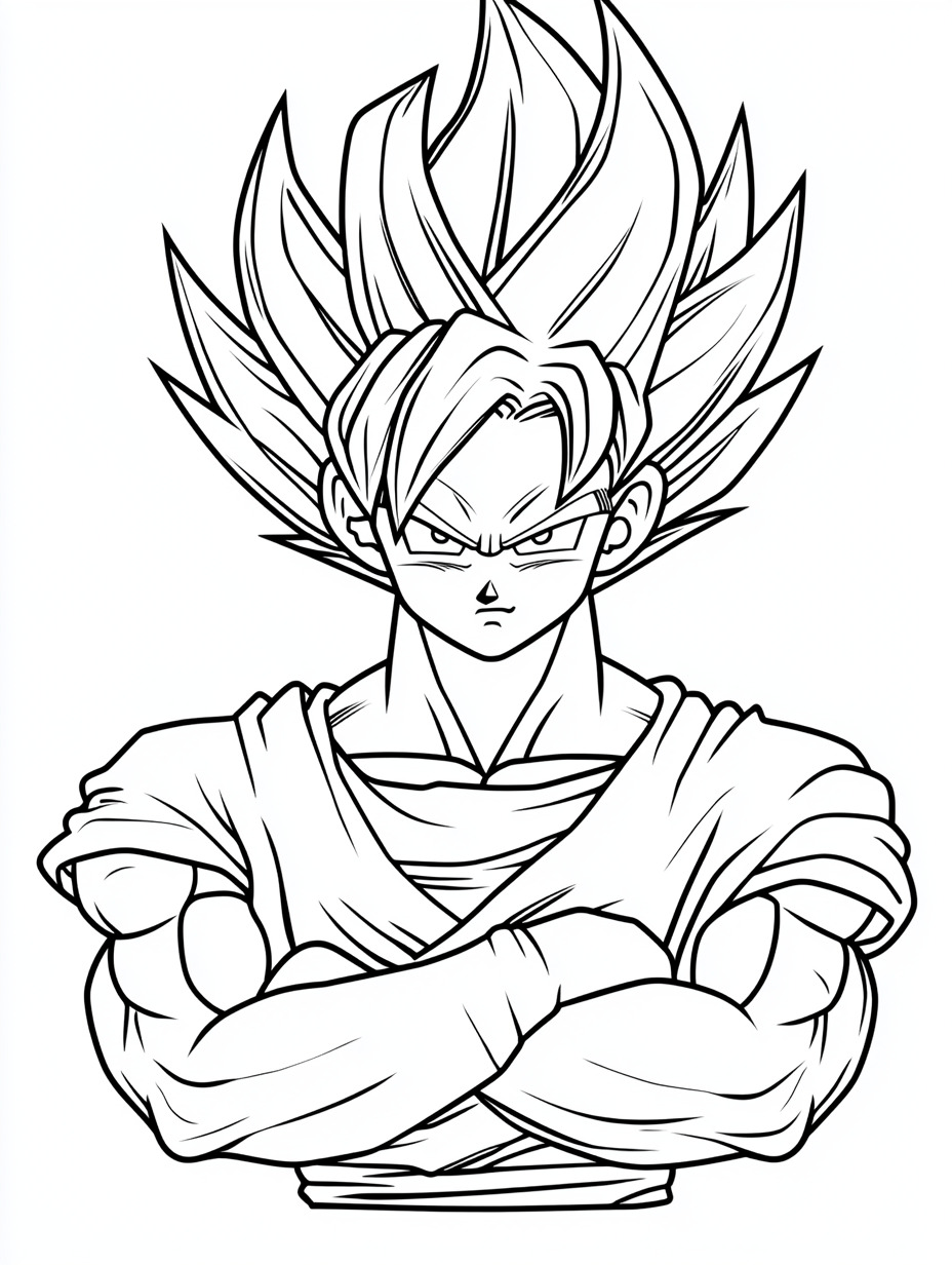 Dibujos Para Colorear De Dragon Ball Z