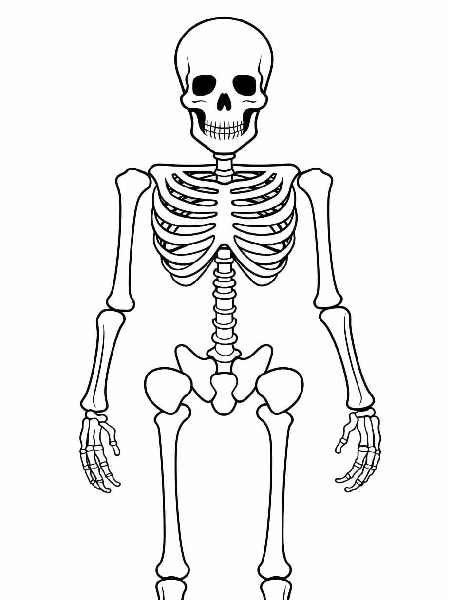 19 Skeleton Coloring Pages Free, Fun & Printable!