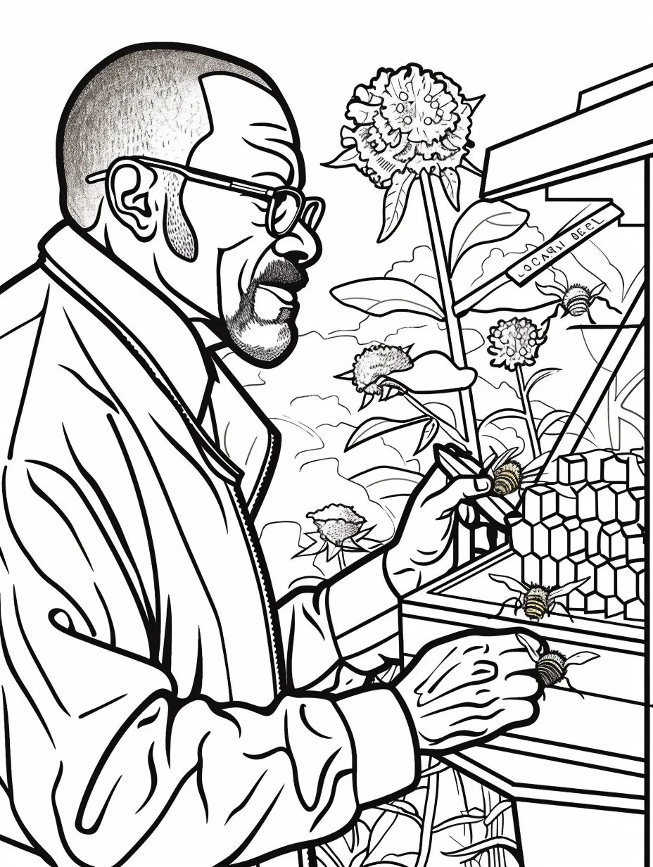 Hojas Para Colorear De Washington Carver